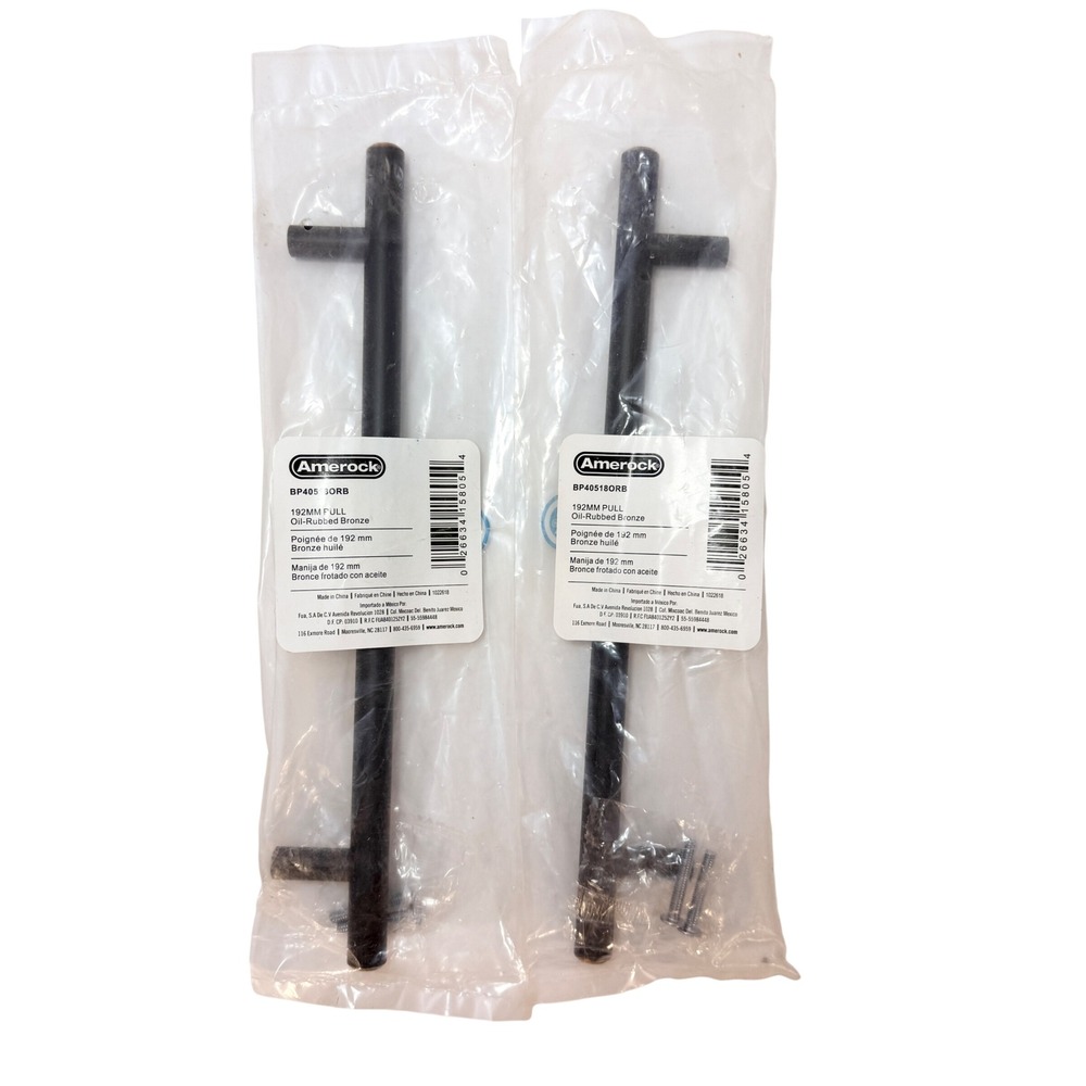 Amerock BP40518ORB 192mm Bar Pull Oil-Rubbed Bronze Cabinet Handles Set of 2